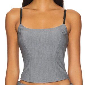 Gray Women's Crop Top